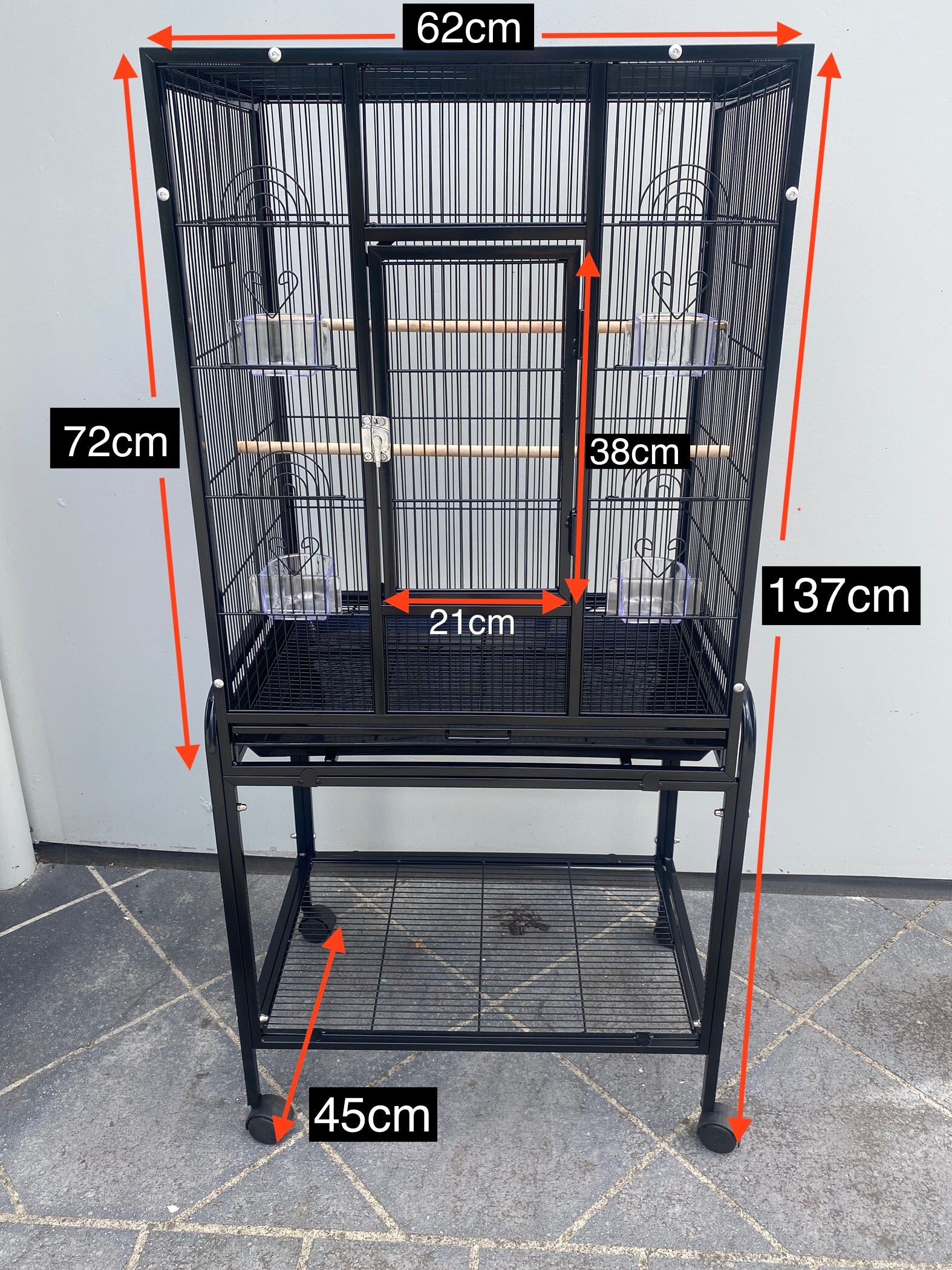 MEDIUM Flight Cage - Black & White